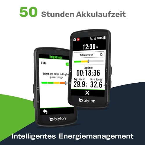 Bryton Rider S810 GPS Bike Computer with 3.5 Inch Colour Touch Screen, 50 Hours Battery Life, Offline Europe Map, Navigation with Turn Notes, Waterproof, ANT+/BLE Connectivity