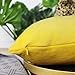 sykting Decorative Pillow Covers Solid Super Soft Short Plush Fuzzy Throw Pillow Covers for Bed Couch Chair Pack of 2 Square 18x18 inch Yellow