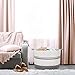 Cotton Rope Basket Size 20x20x15 in Blanket Basket by Bambiso Woven Fabric Storage Baskets Laundry Basket, Kids Toys Bin, Baby Nursery Organizer or Hamper, Living Room or Floor Decor Basket