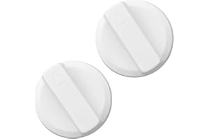 WFCYX Bidet Seats Replacement Knob Compatible With Luxe Bidet Neo 120 & Neo 185, Knob Accessories for Luxe Bidet Neo 120 & Neo 185, Neo Knob, Non-Electric Bidet Attachment for Toilet Seat, 2 Pcs White