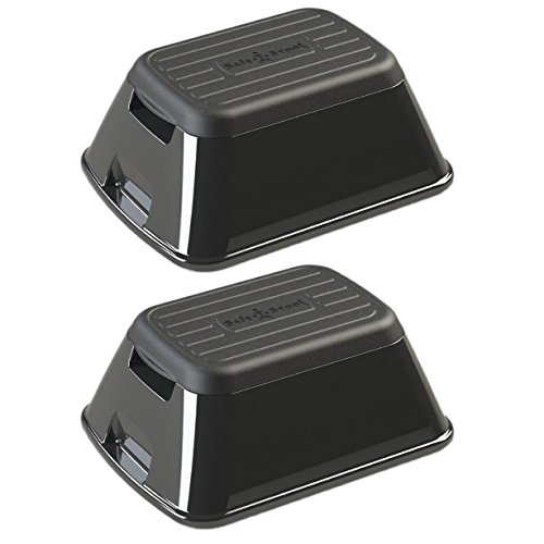 Safe-T-Stool the Safest, Most Versatile Stool in America (Matte Black - 2 Pack)