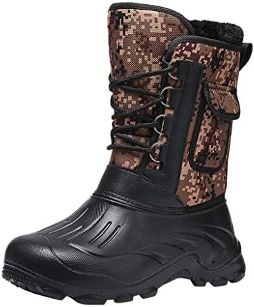 Esharing Men's 10 Inch Waterproof 730G Hunting Boots,Wear Resistant Hiking Combat Shoes,Camouflage Snow Boot