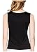 METWAY Womens Silk Tank Tops/Mulberry Silk Sleeveless Blouses/Summer Real Silk Sleeveless T-Shirt Medium Black