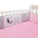 Lambs & Ivy Disney Baby Minnie Mouse 4 Piece Crib Bumper, Pink/Gray