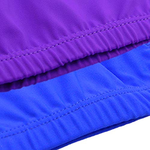 Qualtiy Yes QY 2Pack Superior Polyester Cloth Fabric Bathing Cap Swimming Caps Swimming Hats for Water Sports, Purple & Blue Color