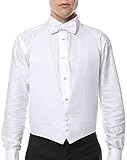 Men's White Formal Pique 100% Cotton Vest & Bow Tie