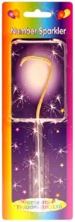 Number 7 Sparkler, Gold
