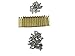 M3 25mm+6mm Brass Spacer Standoff/Stainless Steel Screws/Nut for mounting between PCB circuit boards and machine boards, Male-Female (120 PCS)