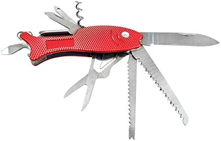 Multitool Military Survival Scout Pocket Knife With 11 Functions (red)