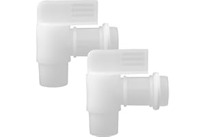 Plastic Barrel Tap 2'' Drum Faucet with EPDM Gasket for 55 Gallon Drum White Replacement Barrel Spigot by MUGLIO
