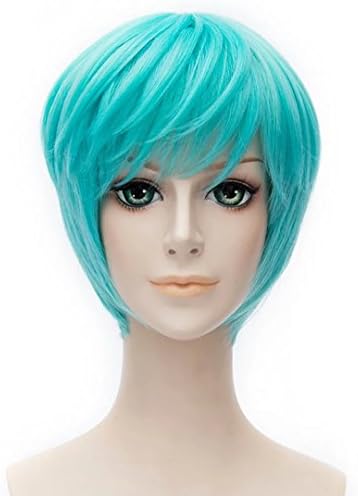 Cosplay Short Green Bob Costume Wig Party Hair for Touken Ranbu Ichigo Hitofuri