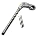 Promax Extra Long Adjustable Quill Stem 85mm Reach 300mm Long in Silver