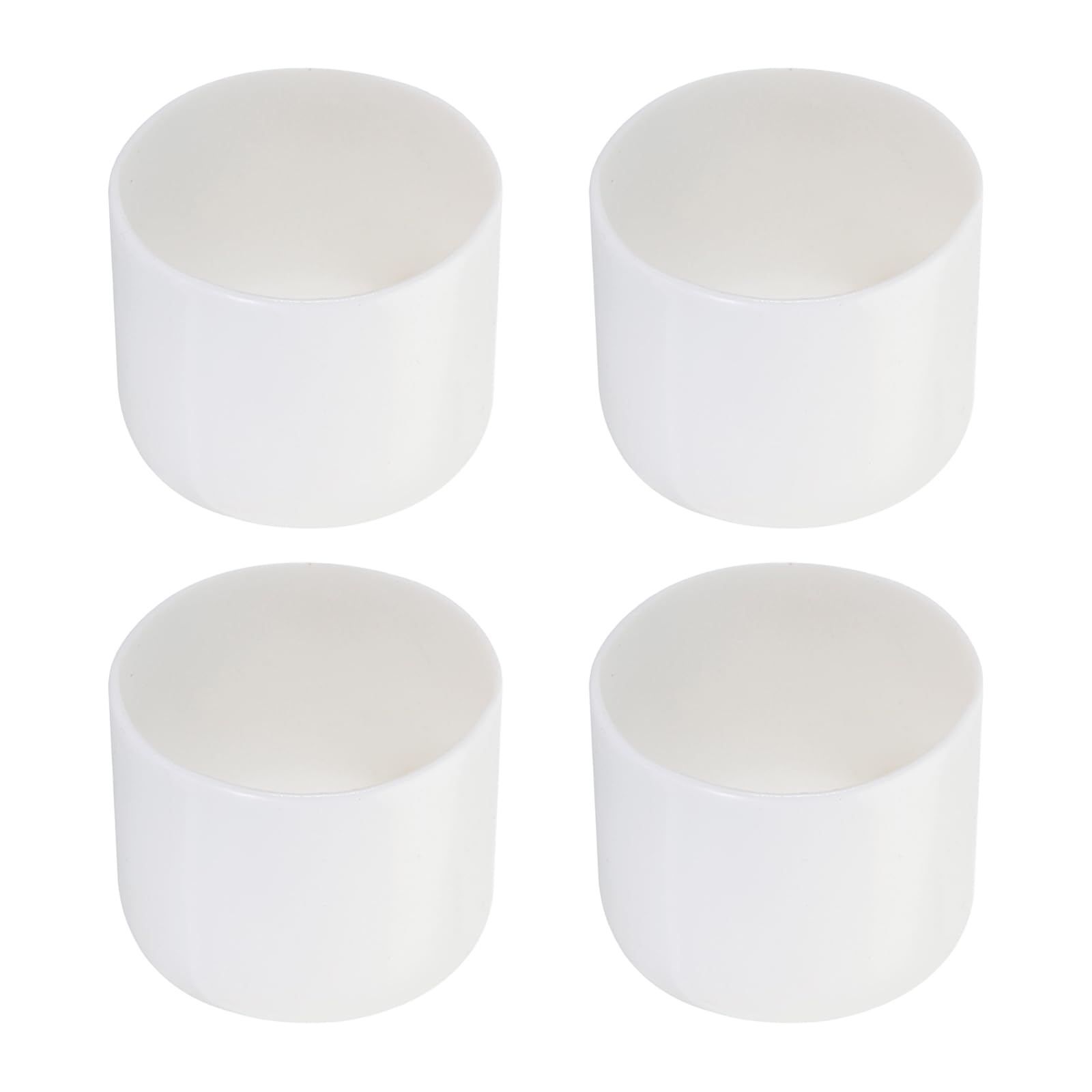 Rebower 4 Pack Screw Thread Protector Cover Rubber End Caps, [for Screw, Bolt, Rod End Cap] - 2 1/16 inch(52mm) inner dia/White