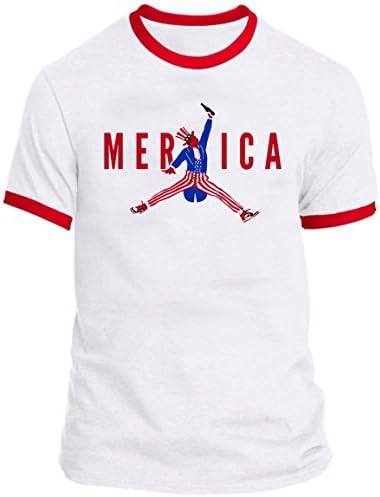 4th of July Ringer Merica Jordan Holiday T-Shirt