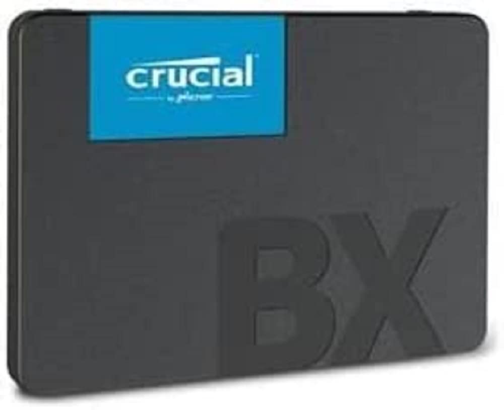 crucial CT480BX500SSD1T - BX500 480GB SSD SATA III 2.5IN 480 GB, 6.35 cm (2.5"), 540 MB/s / 500 MB/s, SATA 6.0Gb/s, 3D NAND, 7 mm
