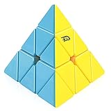 D-FantiX Pyramid Stickerless Speed Cube 3x3, Triangle Cube Puzzle