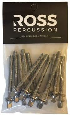 Tension Rods for Drums - ROSS Percussion (90mm), Silver, 3 1/2 inch