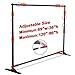 GUOHONG 8 ft x 10 ft Heavy Duty Photo Backdrop Stand Kit, Multifunctional Adjustable Telescoping Stand with Carry Bag, Reusable for Trade Show and Display Booth Exhibitor Background, Aluminum, Fabric