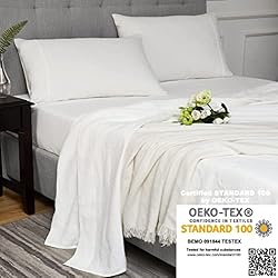 Berklan Linen Sheets Twin Linen Bedding 100% French