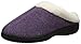 Isotoner Women's Heathered Fleece Sherpasoft Hoodback Slipper