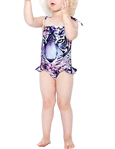 Crazy Baby Girls Summer 3D Animal Print One-piece Swimwear Bathing Suit Crazy Baby Girls Summer 3D Animal Print One-piece Swimwear Bathing Suit