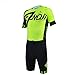 EMONDER Men's Triathlon Short Sleeve Tri Suit Breathable Quick Dry Team Skinsuit Bike Swim Run