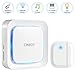 Door Alarm Home/Office, Cinbos Wireless Door Open Chime, Range 656 Feet/52 Chimes/4 Level Volume/LED Flash Expandable Home Security Magnetically Triggered Window Entry Alert Doorbell (1T1-White)