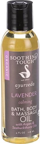 Soothing Touch Bath Body and Massage Oil - Organic - Ayurveda - Lavender - Calmi