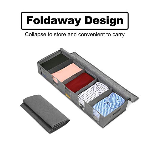 Magicfly Under Bed Clothes Storage, Underbed Organizer for Clothing