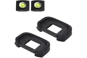 EG Eyepiece Eyecup Viewfinder Eye Cup for Canon EOS 5D Mark III 5D Mark IV /7D 7D Mark II /1Dx Mark II 1Ds Mark III 1D Mark IV 1D Mark III / 5DS R 5DS Camera (2-Pack), ULBTER Eyecup Hot Shoe Cover
