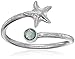 Alex and Ani Ring Wrap, Star Fish, Sterling Silver Stackable Ring, Size 5-7