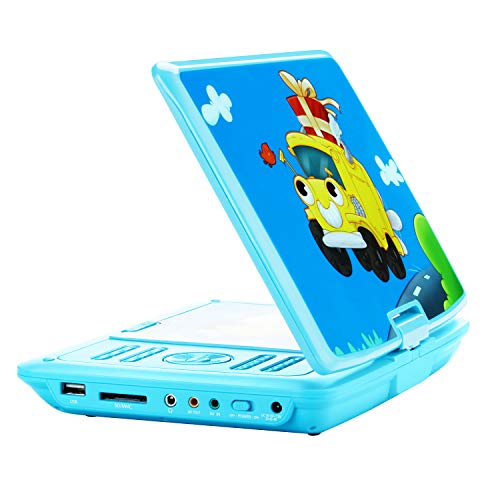 ZESTYI 11" Portable DVD Player for Kids with 9" Swivel Screen, Car