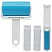 Xcellent Global Pet Hair Remover Roller Reusable Sticky Picker Set 4 Pieces Washable Portable Cleaner Lint Roller, Blue HG162
