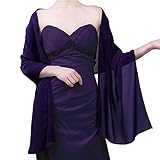 Sheer Soft Chiffon Bridal Women's Shawl For Special Occasions( 32 Colors)