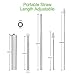 2 Pack Collapsible Reusable Straw, Foldable Stainless Steel Metal Straw with Carry Case & Cleaning Brush, Keychain Portable Drinking Straw Set for Travel