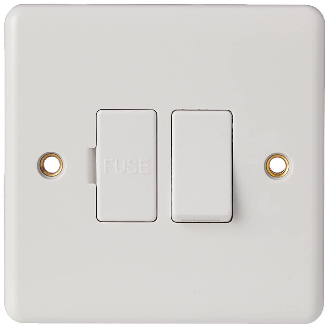 Knightsbridge CU6300 Curved Edge 13 A Switched Fused Spur Unit, White