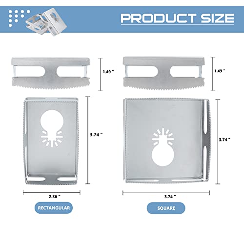 Square Slot Cutter Stainless Steel Milling Cutter Carving for Drywall