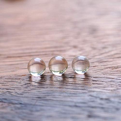 Energy Crystal 20 pcs Crystal Ball Tumbled Polished Natural Gravel Stones for Plants and Crafts - Small Size - 0.19" to 0.39" Avg