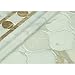 Calacatta Gold (Italian Calcutta) Marble Lantern Arabesque Mosaic Tile, Polished