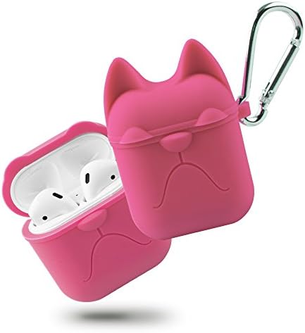 Airpods case Soft silicone rubber protective case Waterproof Skin texture Shock Proof Anti-Scratch Shock resistant For Apple Airpods Accessories