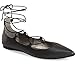 Charles Albert Ghille Lace Up Pointy Toe Leg Tie Ballet Flat