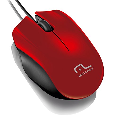 Mouse Óptico Precision 1200Dpi Usb Vermelho Mo195 Multilaser