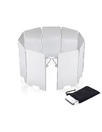 Camping Stove Aluminum Windscreen   9 Plates Foldi
