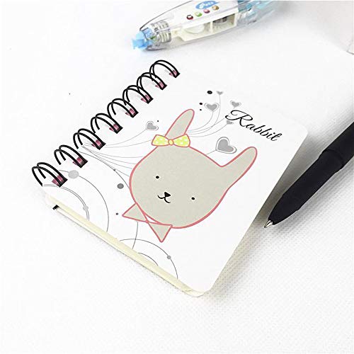 1KTon 108.5cm Zoo Spiral Notebook Lined Notepad Daily Weekly Planner Notebook for School Girls Diary Book