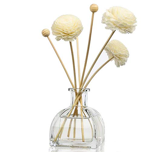 1PCS 150ml Empty Refillable Clear Glass Diffuser Bottles Fragrance Jar Pot for DIY Replacement Reed Diffuser Sticks Sets Essential Oils DIY Diffuser Craft Projects Wedding Party