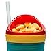 Zak Designs Peppa Pig ZakSnak All-In-One Drink Tumbler + Snack Container For Toddlers – Spill-proof 4oz Snack Container Screws Securely Onto 10oz Tumbler With Accessible Straw, Peppa Pig