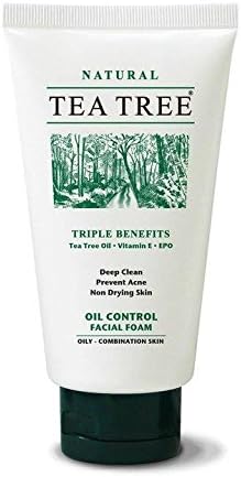 tea tree oil control facial foam
