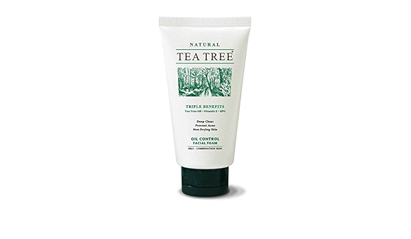 tea tree oil control facial foam