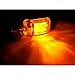 Krator Mini Custom LED Turn Signal Indicator Lights Lamp Compatible with Honda Helix Ruckus Reflex Elite Silver Wing