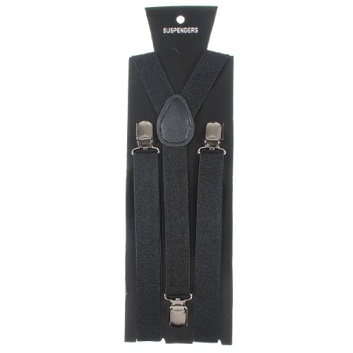 Unisex Adult Child Elastic Clip-on Brace Belt"Black"Suspender Y Back Neon Adjustable